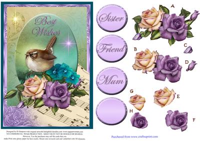 Lovely Best Wishes with Roses