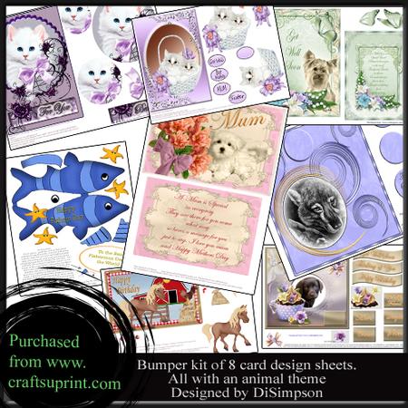 Bumper Kit- Assorted So Cute Animal Card Designs
