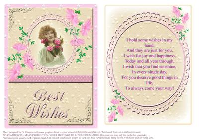 Vintage Lady- Best Wishes#2