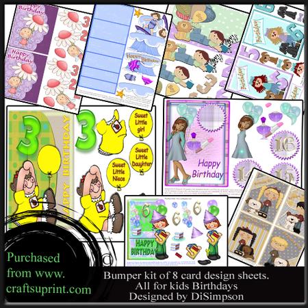 Bumper Kit- Assorted So Cute Designs for Kids Birthdays #1