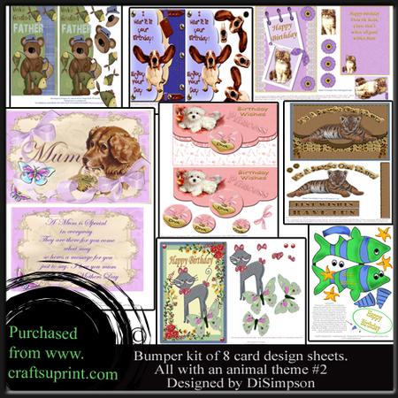 Bumper Kit- Assorted So Cute Animal Card Designs #2
