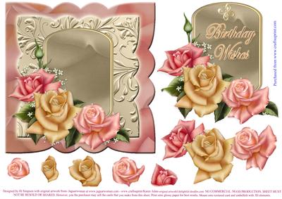 Edwardian Rose for a Birthday Wish