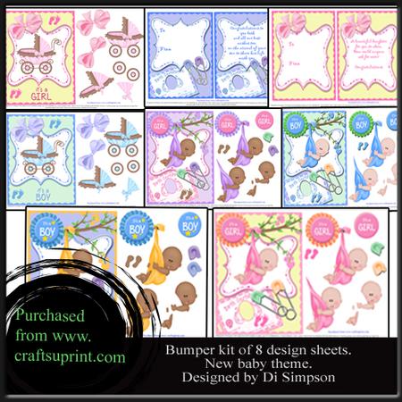 Bumper Kit- 8 Sheets for New Little Babies#1