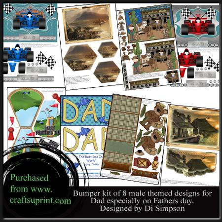 Bumber Kit- 8 Sheets for Dad on Fathers Day or Other #2