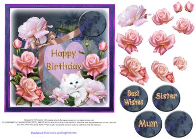 Beautiful Roses- Happy Birthday