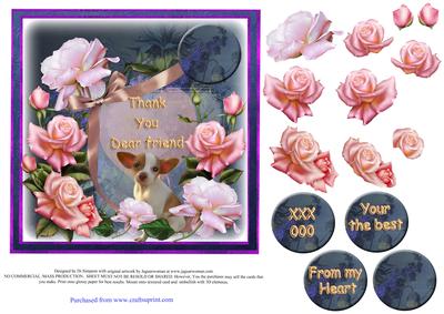 Beautiful Roses- Thank You Dear Friend