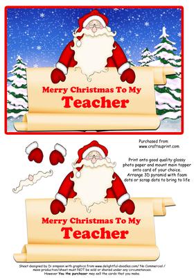 Merry Christmas - to My Teacher #1