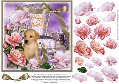 Happy Birthday - with Lots of Roses