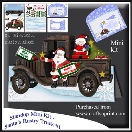 Standup Mini Kit - Santa?s Rustry Truck #1