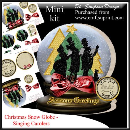 Christmas Snow Globe - Singing Carolers