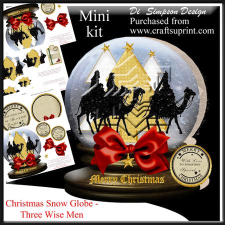 Christmas Snow Globe - Three Wise Men