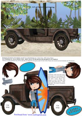 Standup - Surfer Boy and Rusty Truck