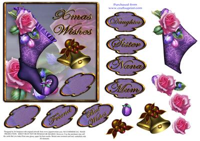 Sugar Plum Rose #3 - Xmas Wishes