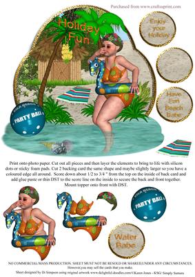 Beach Gal - Holiday Fun Water Babe