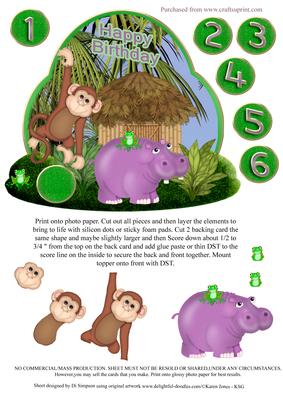 Jungle Fun - Happy Birthday 1-6yrs