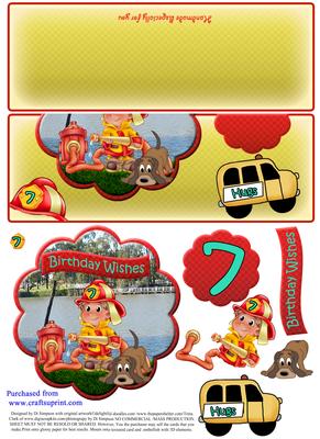 Little Fireman- Birthday Wishes