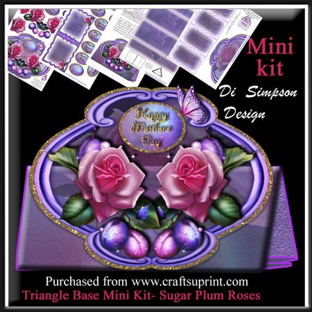 Triangle Base Mini Kit- Sugar Plum Roses