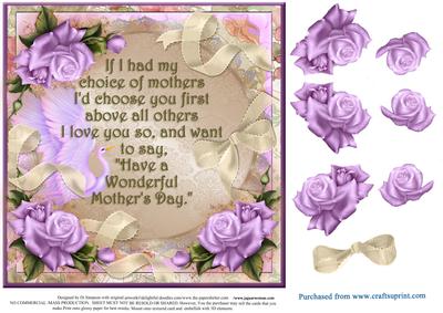 Mothers Day - Roses and Ribbons #2