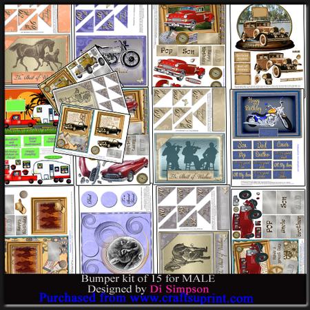Huge Bumper Kit - 15 Sheets for Male #3