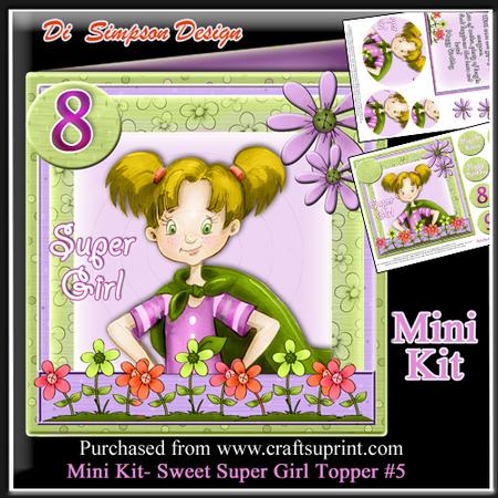 Mini Kit - Sweet Super Girl Birthday- 8, 9,10 Yrs-#5
