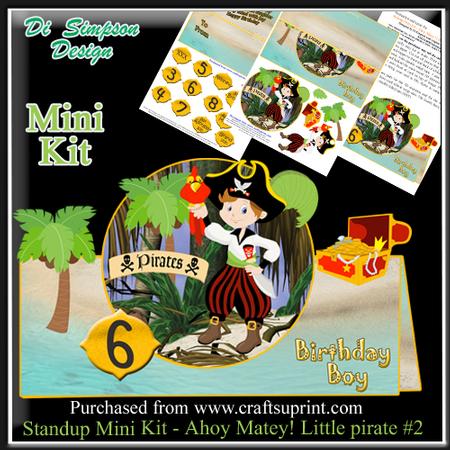 Standup Mini Kit - Ahoy Matey! Little Pirate #2
