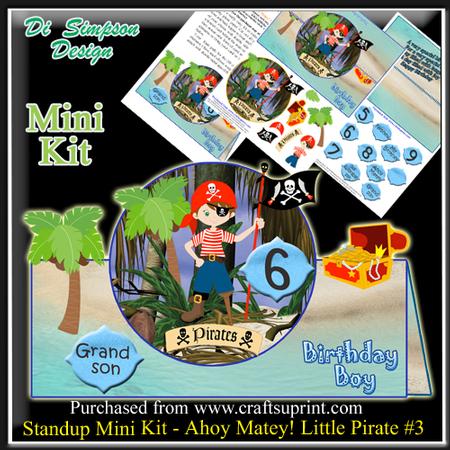 Standup Mini Kit - Ahoy Matey! Little Pirate #3