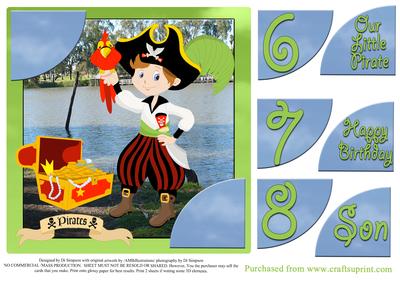 Happy Birthday- Pirate 6,7,8 Yrs