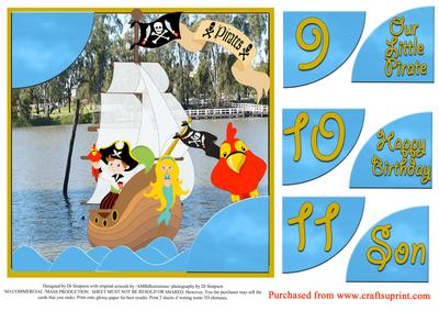 Happy Birthday- Pirate 9,10,11 Yrs