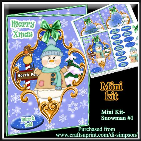 Mini Kit- Adorable Snowman for Xmas #1