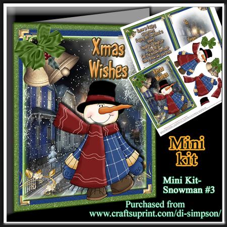 Mini Kit- Adorable Snowman for Xmas #3