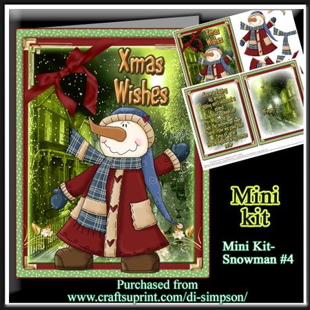 Mini Kit- Adorable Snowman for Xmas #4