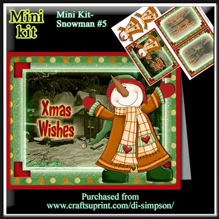 Mini Kit- Adorable Snowman for Xmas #5