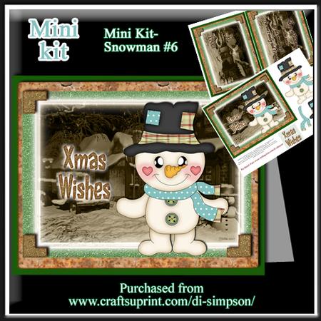 Mini Kit- Adorable Snowman for Xmas #6