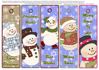 5 Beautiful Christmas Bookmarks #5