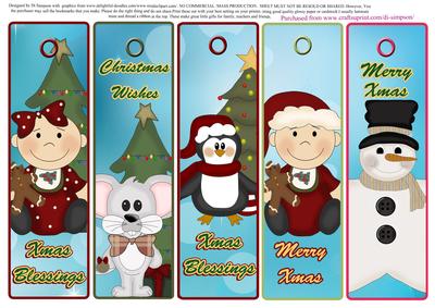 5 Beautiful Christmas Bookmarks #6
