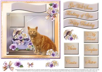 Gorgeous Ginger Puss Topper for Various Occasions #1