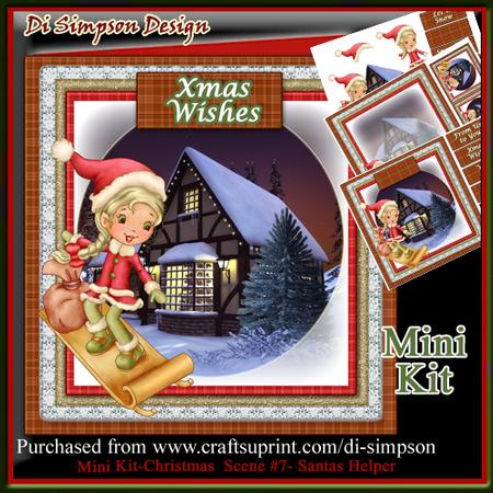 Mini Kit-christmas Scene #7- Santas Helper