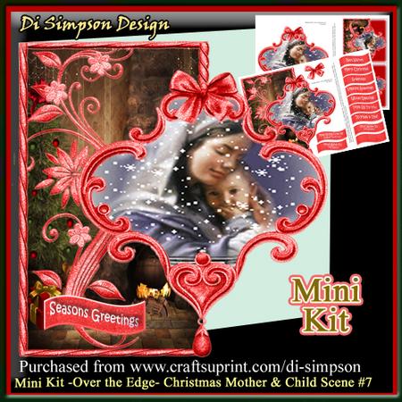 Mini Kit -over the Edge- Christmas Mother & Child Scene #7