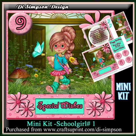 Mini Kit - Sweet School Girl Birthday- 6,7,8,9yrs-#1