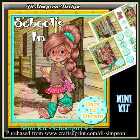Sweet School Girl Birthday-7,8,9, 10yrs-#2