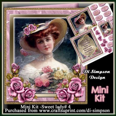 Mini Kit -sweet Lady for Birthday or Other#4