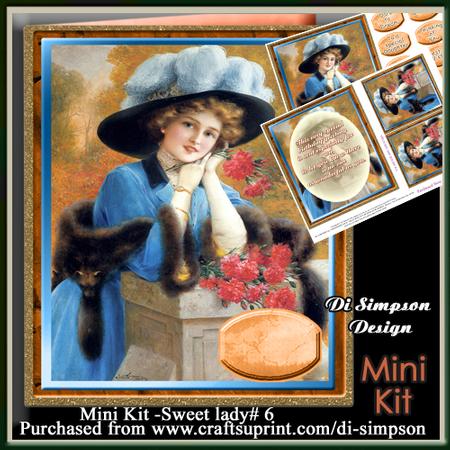 Mini Kit -sweet Lady for Birthday or Other#6