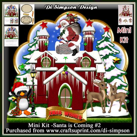 Mini Kit - Santa on His Way- Xmas House1