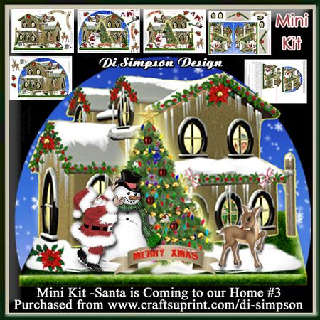 Mini Kit - Santa on His Way- Xmas House2