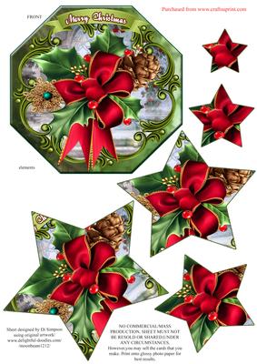 Lovely Xmas Star Pyramid Topper #1