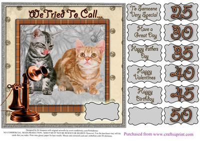 We Tried to Call - Fun Card for Lots of Occasions #6