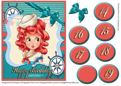 Cute Sailor Girl - Happy Birthday #1