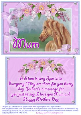 Serene Horse for Mum