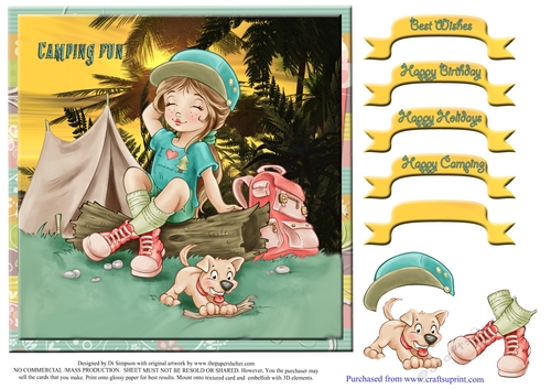 Holiday Camping Fun - For lots of occasions