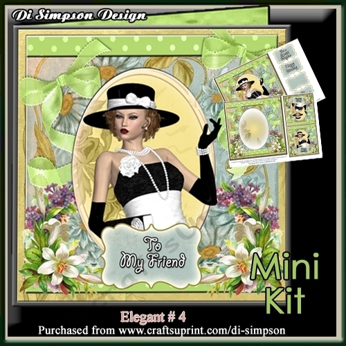 Mini Kit- Elegant Lady # 4- For lots of occasions